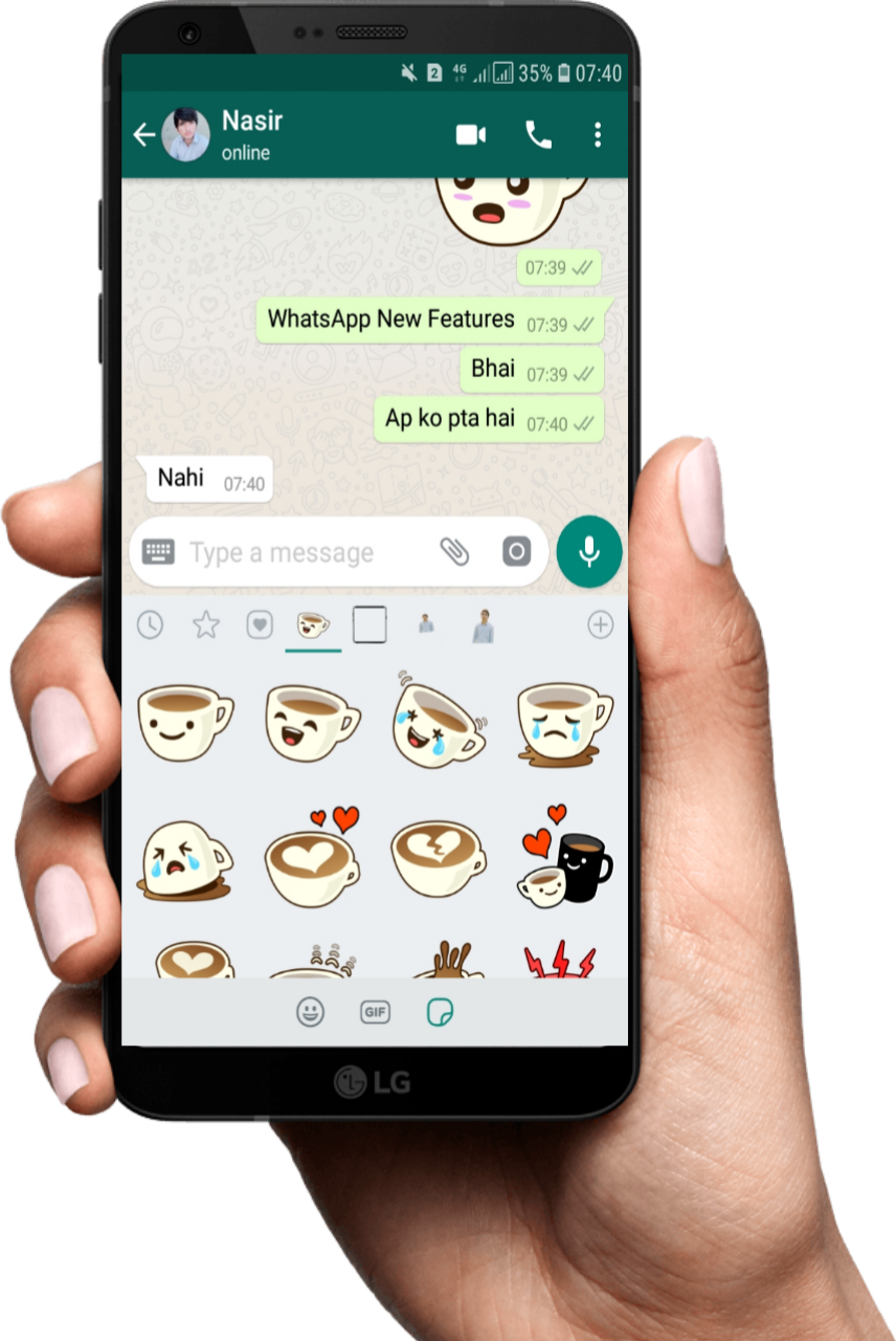 Whatsapp Stickers Features Update On Android Phone