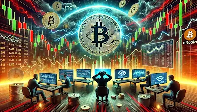 Hari ini, pasar kripto mengalami tekanan signifikan dengan penurunan harga Bitcoin hingga 4,28%  Hari ini, pasar kripto mengalami tekanan signifikan dengan penurunan harga Bitcoin hingga 4,28%   pada 4 September 2024, diikuti oleh penurunan sentimen pasar. Salah satu faktor yang mempengaruhi adalah ketidakpastian ekonomi global, terutama dari penurunan saham-saham besar seperti Nvidia, yang berdampak pada proyek-proyek kripto terkait AI. Selain itu, rendahnya minat pada ETF berbasis Bitcoin dan Ethereum di AS, yang mencatat arus keluar kas yang besar, menambah tekanan pada pasar.    Penurunan saham NVIDIA bisa berdampak tidak langsung pada pasar kripto, terutama melalui beberapa jalur berikut:  1. **Keterkaitan Teknologi**: NVIDIA adalah produsen utama kartu grafis (GPU), yang sering digunakan dalam penambangan mata uang kripto seperti Ethereum (sebelum beralih ke PoS). Jika ada penurunan harga saham NVIDIA karena penurunan permintaan GPU, itu bisa menandakan bahwa aktivitas penambangan juga menurun, yang bisa mempengaruhi ekosistem kripto secara keseluruhan.    2. **Sentimen Pasar Teknologi**: Pasar kripto dan saham teknologi sering kali bergerak sejalan karena keduanya sangat dipengaruhi oleh investor teknologi dan spekulasi pasar. Jika saham NVIDIA turun, ini dapat mengindikasikan sentimen negatif di pasar teknologi yang lebih luas, yang bisa berpengaruh pada harga kripto karena banyak investor yang terlibat di kedua pasar.    3. **Investor Institusional**: Penurunan harga saham NVIDIA dapat mempengaruhi investor institusional yang juga berinvestasi di aset kripto. Jika mereka menjual saham untuk mengurangi risiko, bisa jadi mereka juga menarik dana dari pasar kripto, menyebabkan penurunan harga kripto.    Namun, hubungan ini cenderung tidak langsung dan lebih didorong oleh sentimen investor dan dinamika pasar teknologi secara umum daripada keterkaitan langsung antara NVIDIA dan pasar kripto.    Sentimen bearish ini juga dipicu oleh data historis yang menunjukkan bahwa bulan September biasanya menjadi bulan yang kurang menguntungkan untuk Bitcoin, terutama setelah peristiwa halving. Ini memperkuat ketakutan investor akan kapitulasi yang lebih besar dalam waktu dekat    Namun, ada kabar positif seperti peningkatan besar dalam *hashrate* jaringan Bitcoin, yang mencapai titik tertinggi sepanjang masa