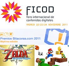 FICOD, Premios Bitácoras 2011 y novedades de Nintendo con Zelda y Mario Bros