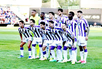 REAL VALLADOLID C. F. Temporada 2023-24. John Victor, Mamadou Sylla, Víctor Meseguer, Gustavo Henrique, Enzo Boyomo, Stanko Jurić. Lucas Rosa, Monchu, Raúl Moro, Luis Pérez, Iván Sánchez. C. D. ELDENSE 0 🆚 REAL VALLADOLID C. F. 1 Miércoles 04/10/2023, 19:00 horas. Campeonato de Liga de 2ª División, jornada 9. Elda, Alicante, estadio Municipal Nuevo Pepico Amat: 3.584 espectadores. GOLES: ⚽0-1: 25’, Mamadou Sylla.