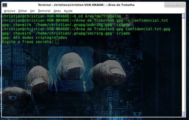 descriptografando arquivos no linux