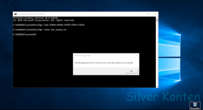 CMD Instalasi Windows 10 Key Managemnet Service