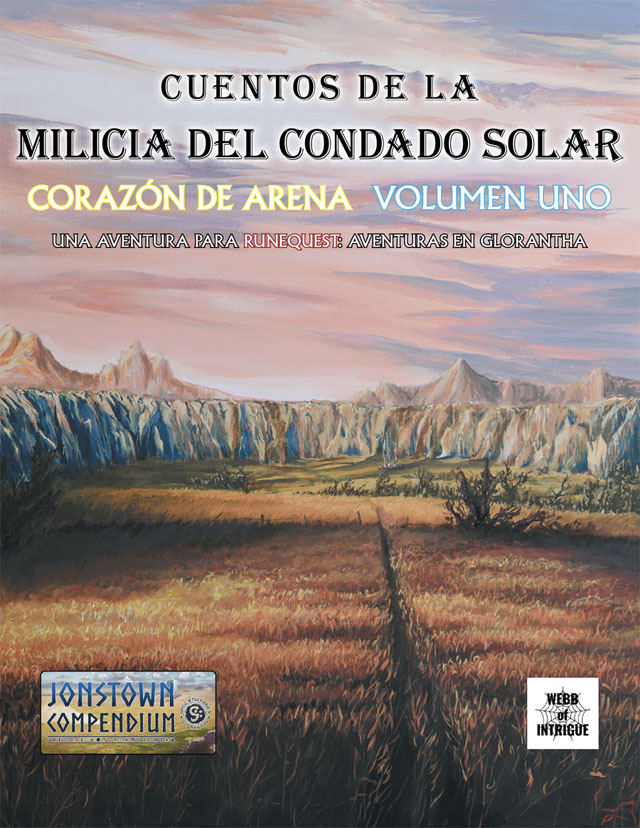 Nueva aventura de RuneQuest en español: Corazón de Arena Corazon%20de%20Arena%20Volumen%20Uno%20Portada