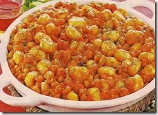 Gnocchi con fagioli e gamberetti
