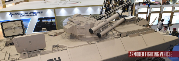 IDEX 2019: Al‑Wahash APC with Shturm combat module