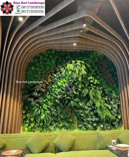 Risa Asri Landscape - Galeri Vertical Garden Tanaman Daun Asli & Palsu Atau Plastik Sintetis Artifisial