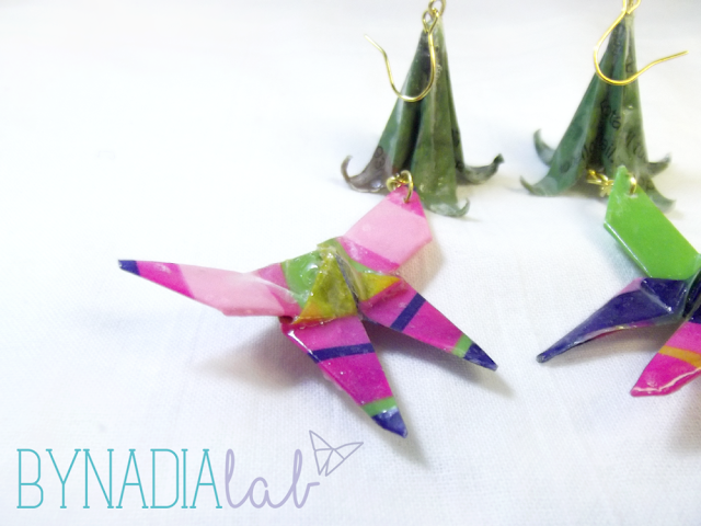 orecchini origami bynadialab