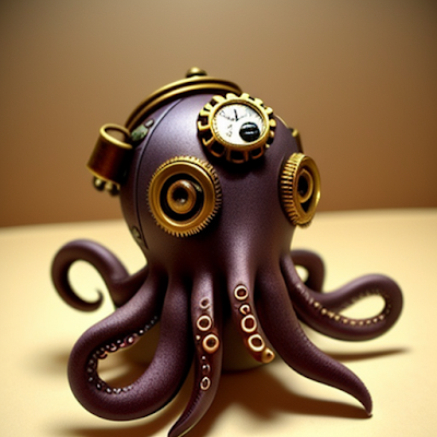 Steampunk Octopus Statue Miniature 3D amazingwallpapersa blogspot com (46)