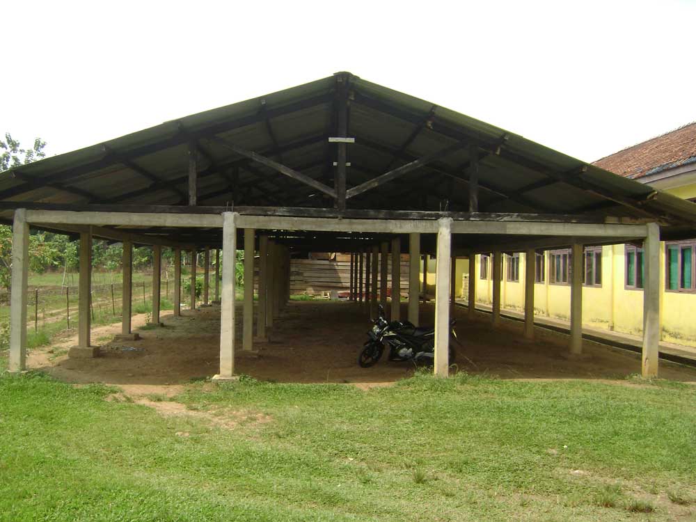  Ruang parkir  kendaraan siswa SMP Negeri Megang Sakti