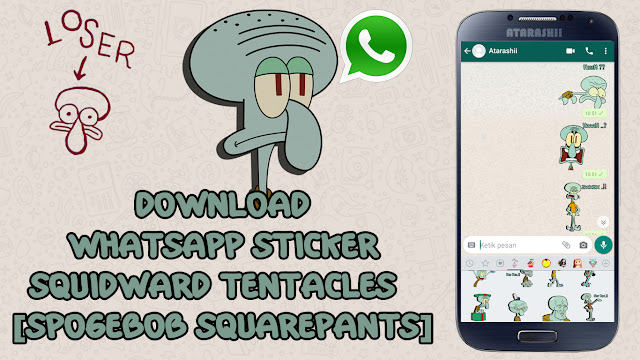  Download  Stiker  Whatsapp  Squidward tentacles Spogebob 