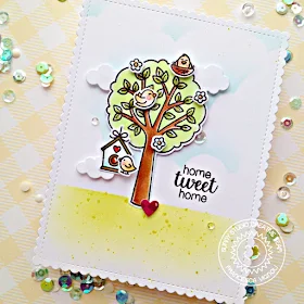 Sunny Studio Stamps: Seasonal Trees Frilly Frames A Bird's Life Spring Greetings Fancy Frames Spring Themed Cards by Franci Vignoli and Mona Toth