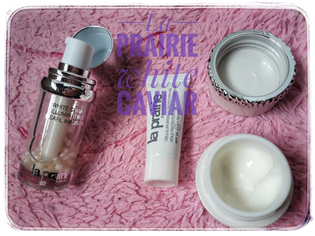 La Prairie Philippines, White Caviar Illuminating Pearl Infusion, Cellular Swiss UV Protection Veil SPF 50 and White Caviar Illuminating Moisturizing Cream.