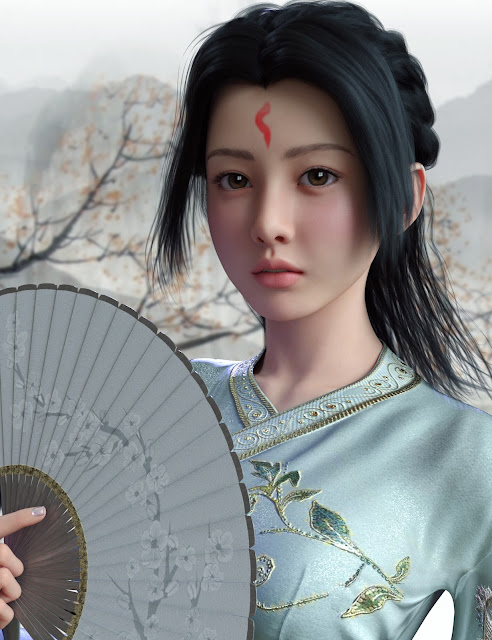 Vo Xiao Mei Character and Hair for Genesis 9