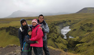 Skógafoss, Cascada de Steinbogafoss.