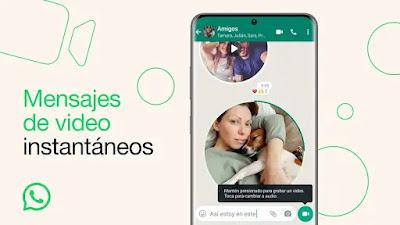 nueva funcion de whatsapp video mensajes