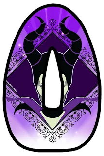 Abecedario Morado con la Cara de Maléfica.