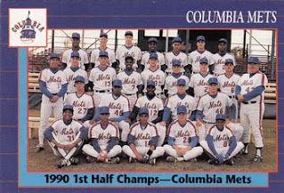 1990 Columbia Mets team card