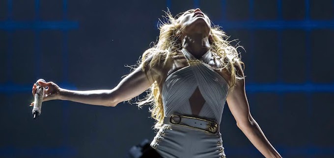 Jennifer Lopez en el cierre del Grand Prix de Singapore.