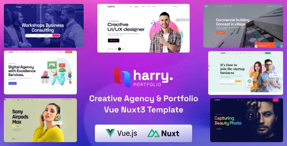 Best Personal Portfolio & Agency Vue Nuxt 3 Template