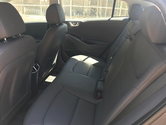 Rear seat in 2020 Hyundai Ioniq HEV Limited