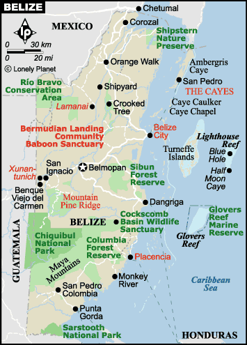 Mapas de Belize