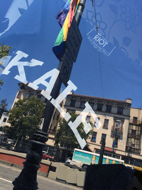 San Francisco kale rainbow flag
