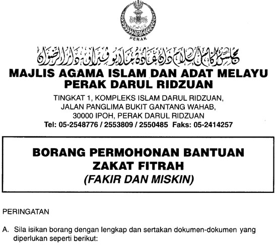 Memohon Contoh Surat Permohonan Bantuan Zakat Contoh surat Permohonan