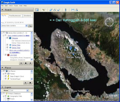 sumatra dengan google earth