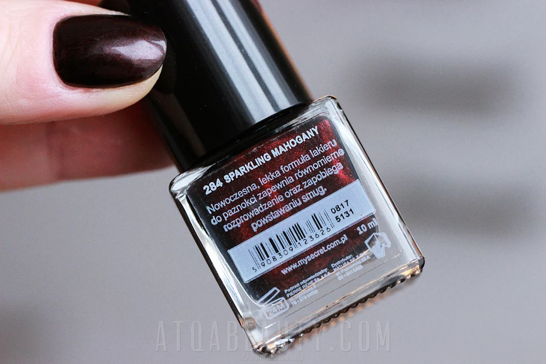 My Secret • Nail Polish • 284 SPARKLING MAHOGANY