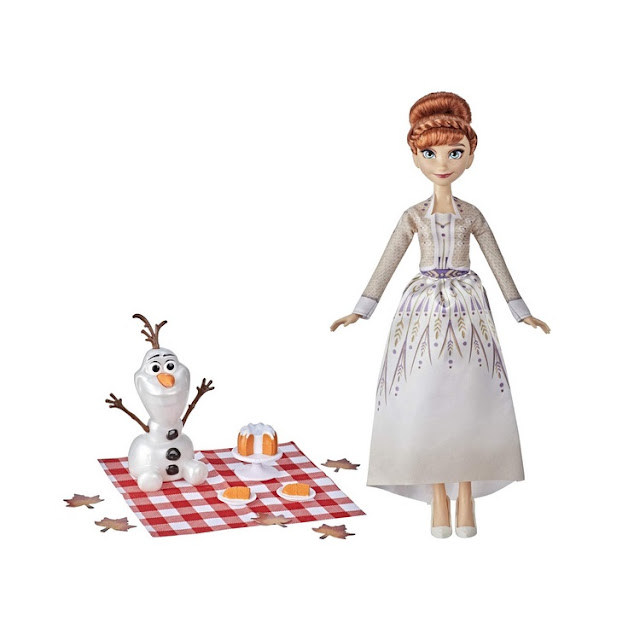 Poupée Disney Frozen 2 : Anna et Olaf en pique-nique automnal.