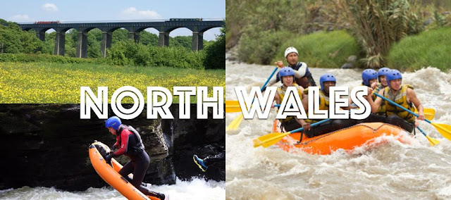 An aqueduct, river bugging and white water rafting