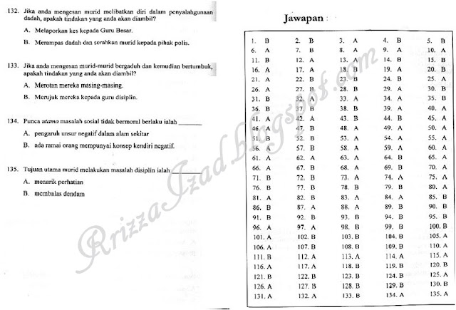 Rrizza Izad: Contoh Soalan MEdSI