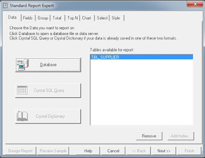 Cara Membuat Laporan Crystal Report Database Access ( .accdb )