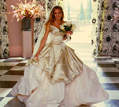 vivienne westwood wedding dress sex and the city movie. The stunning bridal outfit is