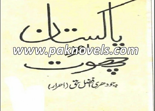 Pakistan Aur Choot Urdu Book By Chaudhry Afzal Haq Ahrar