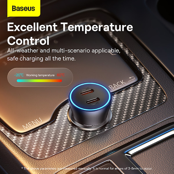 Tẩu sạc đa năng dùng cho xe ô tô Baseus Golden Contactor Pro Dual Fast Charger Car Charger 40W