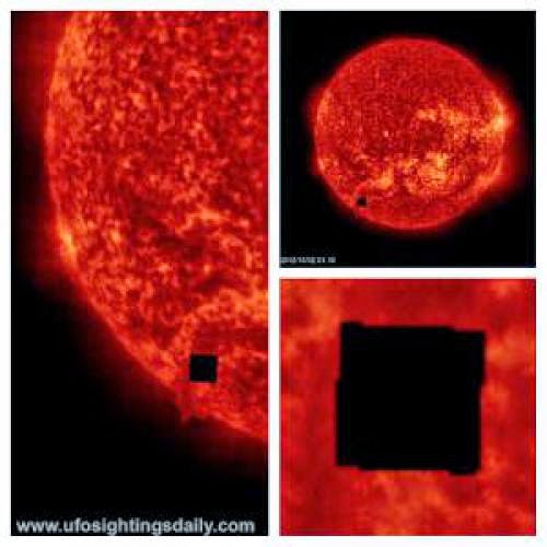 Giant Cube Ufo Near Sun Has Amazing Shape Nasasoho Photos Oct 2 2012