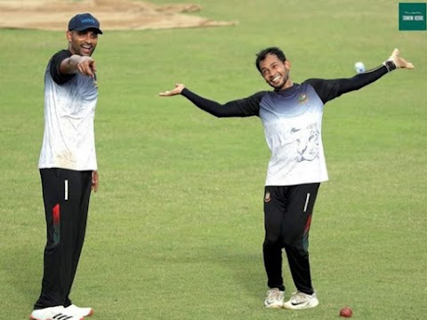 Cricketer Tamim Iqbal and Misfiqur Rohim