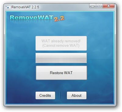 Remove WAT (Ativador do Windows 7)