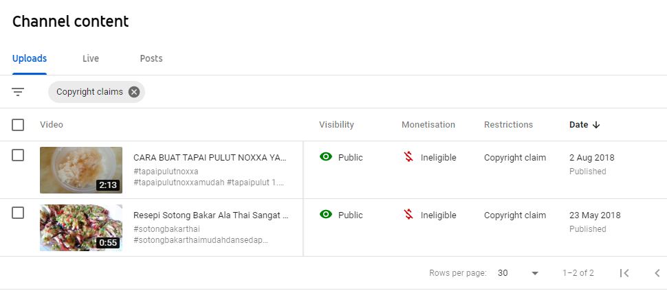 Cara tukar lagu copyright claim