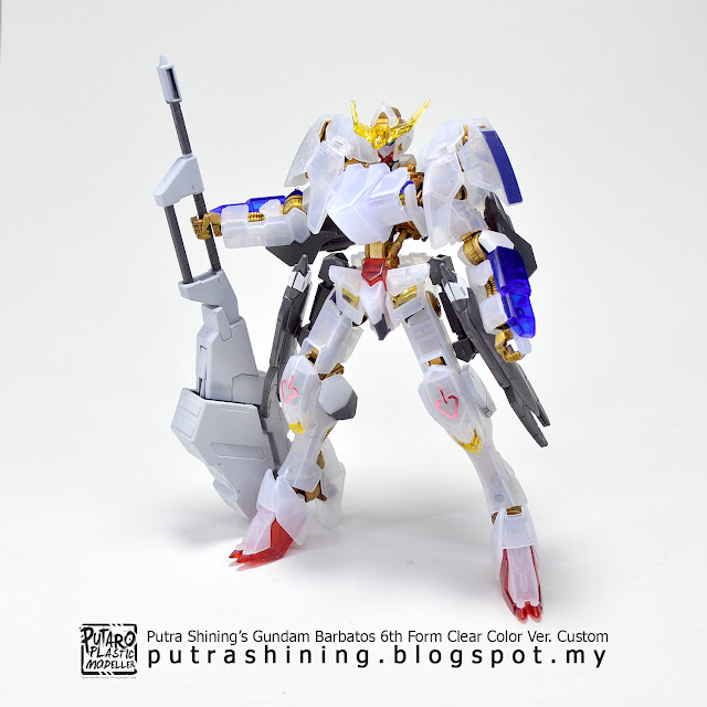 HGIBO 1/144 Gundam Barbatos 6th Form Clear Color Ver. Custom by Putra Shining