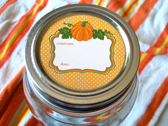 pumpkin canning label