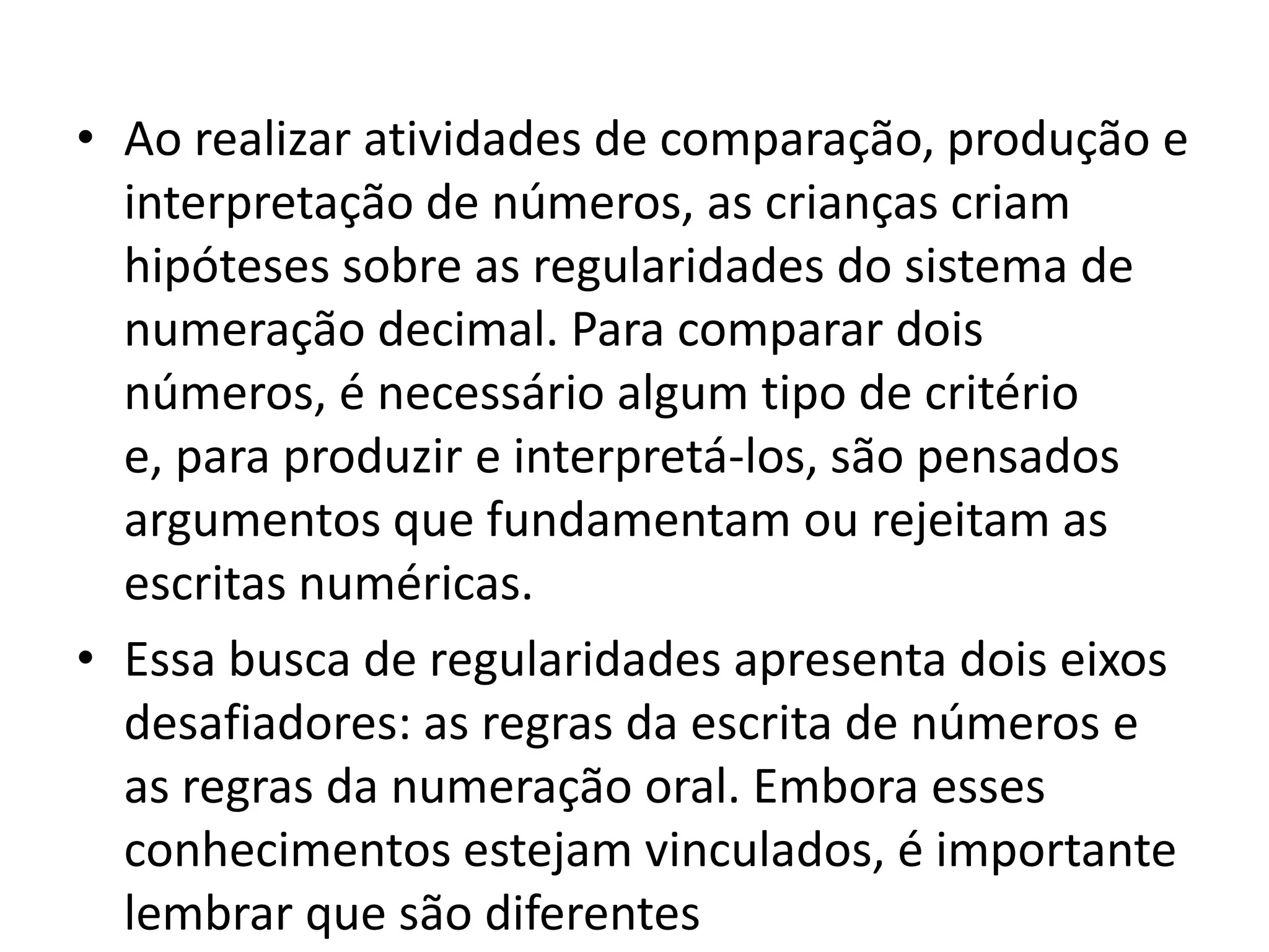 Sistema de numeração decimal para o 4o ano