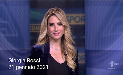 Giorgia Rossi conduttrice sport Mediaset 21 gennaio bella