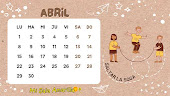 MI CALENDARIO DE  ABRIL