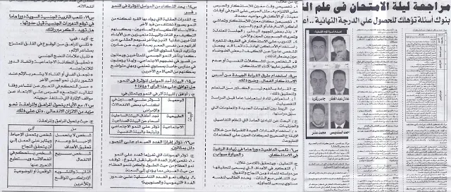 المراجعه النهائيه والتوقعات لمادة علم النفس للثانويه العامه 