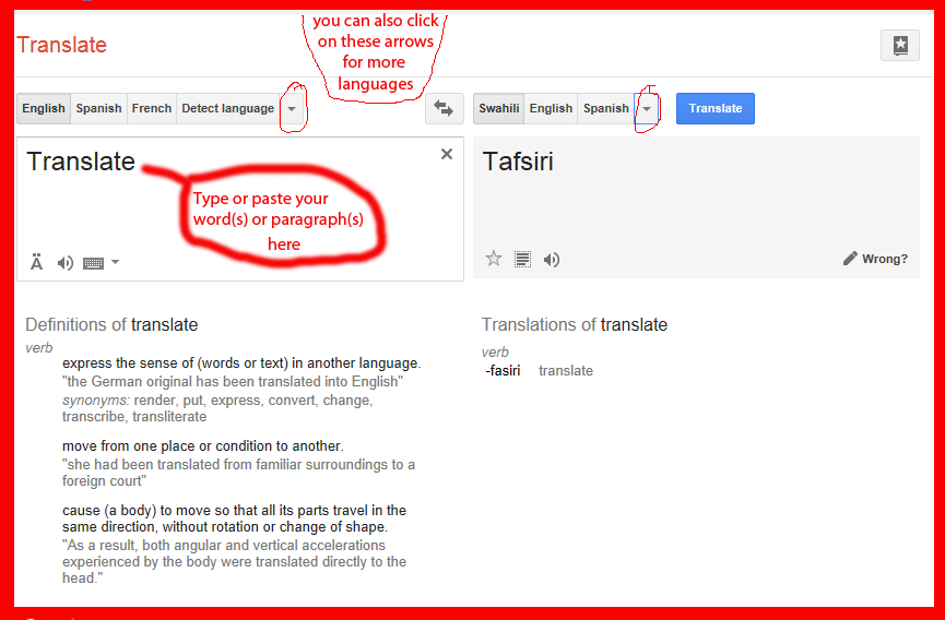 Click to visit Google Traslate