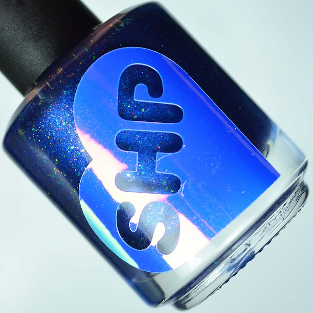 blue nail polish