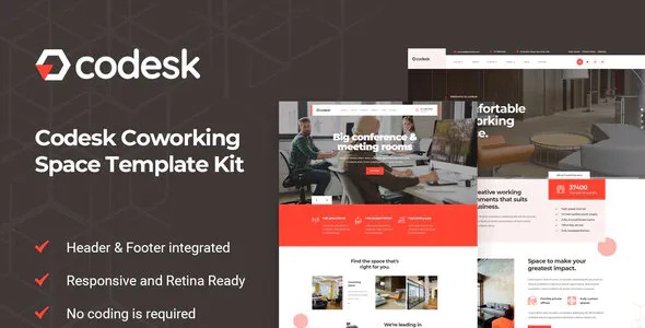 Best Coworking Space Elementor Template Kit