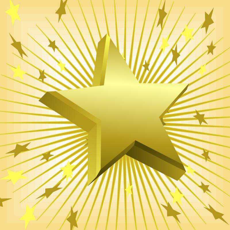 gold star award template. award,